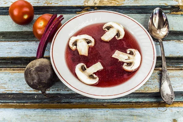 Kırmızı borsch — Stok fotoğraf