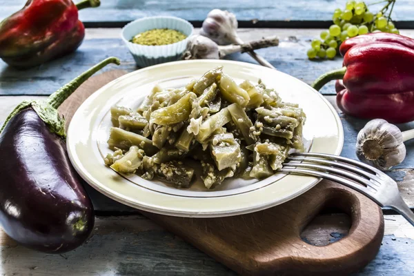 Ingemaakte aubergine — Stockfoto