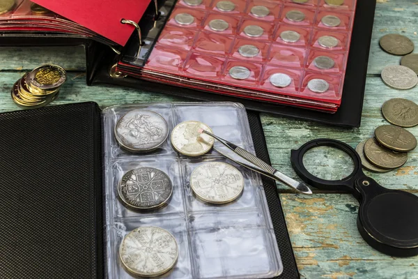 Zbieranie monet — Zdjęcie stockowe