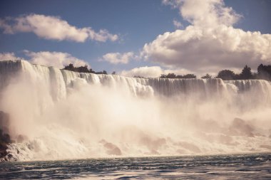 Kanada 'dan Niagara Şelalesi manzarası