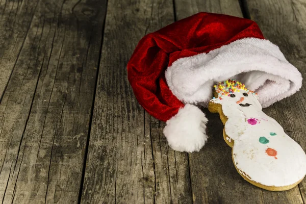 Navidad muñeco de nieve cupcake — Foto de Stock