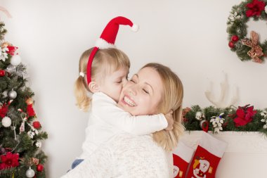 Anne ve kızı yeni yılda