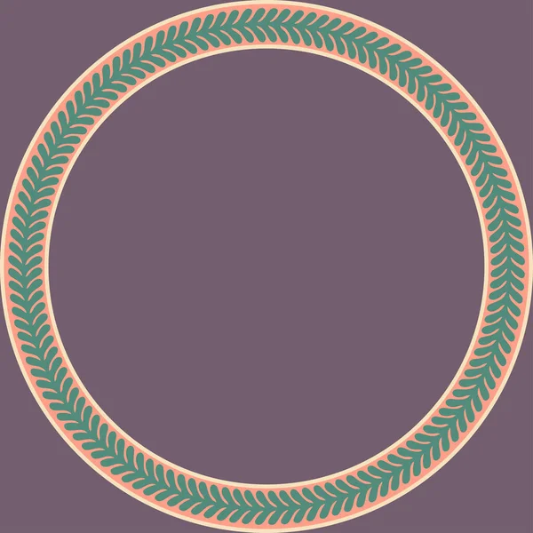 Περσικό Παραδοσιακό Στολίδι Στρογγυλό Πλαίσιο Floral Στολίδι Αρχαίες Παραδόσεις Διάνυσμα — Διανυσματικό Αρχείο