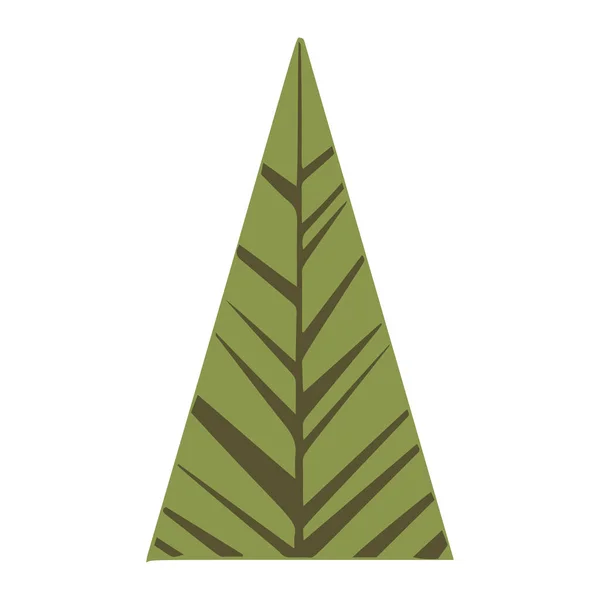 白地に冬の木が孤立 冬のデザインのための要素 ベクトル — ストックベクタ