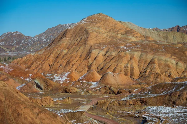 Vedere din Red Rock, China, Munții Curcubeu — Fotografie, imagine de stoc