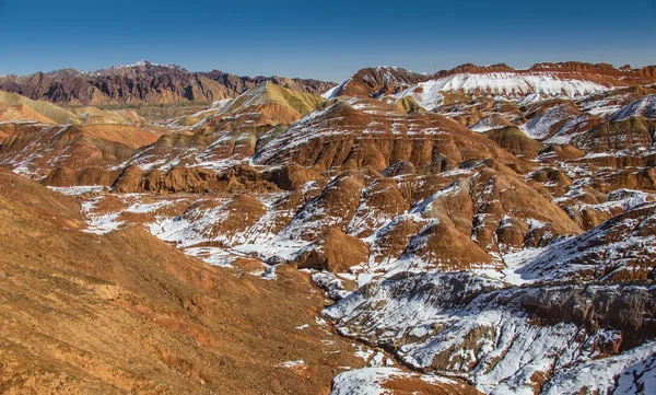 Vedere din Red Rock, China, Munții Curcubeu — Fotografie, imagine de stoc