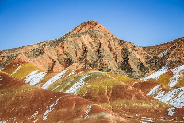 Vedere din Red Rock, China, Munții Curcubeu — Fotografie, imagine de stoc