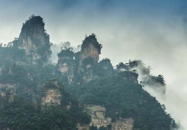 Zhangjiajie, Çin için nefes kesici manzara
