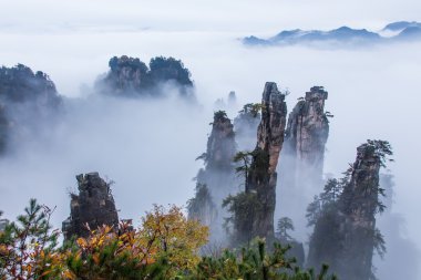 Huangshan sarı Dağları, Güney Anhui Eyaleti, Doğu Çin bir dağ.
