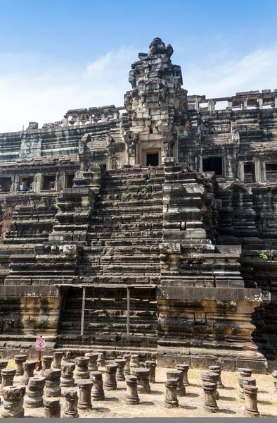 Antiguo castillo de Bayon, Angkor Thom, Camboya. Vintage . —  Fotos de Stock