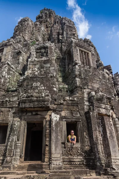 Споглядаючи чернець, Ангкор-Ват, Siam пожинати, Камбоджа. — стокове фото