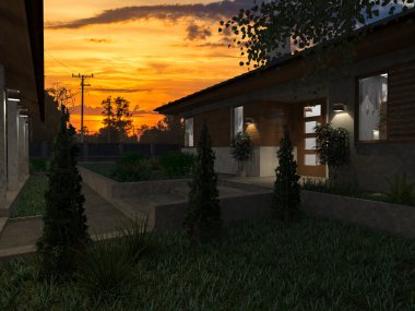 Proje yapım aşamasında lüks Villa