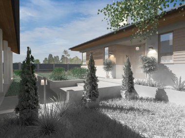 Proje yapım aşamasında lüks Villa