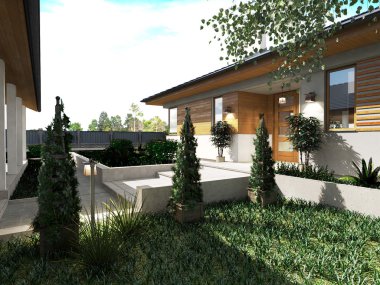 Proje yapım aşamasında lüks Villa