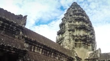 Angkor wat Tapınağı tırmanma turist