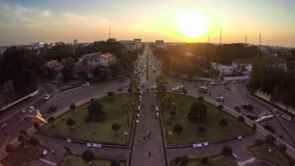 Verkeer time-lapse - ayalon freeway — Stockvideo