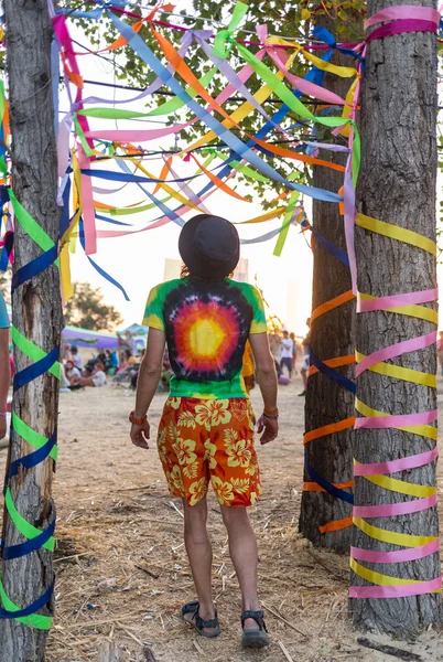 Människor på etniska sommarfestival — Stockfoto