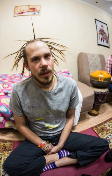 Friends make me dreadlocks, decided to change the image — Stock Photo, Image