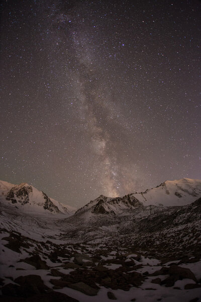 Majestic Milky Way in the mountains