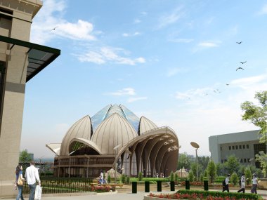 bir bilgisayarda yapılan bir kamu Binası projesidir