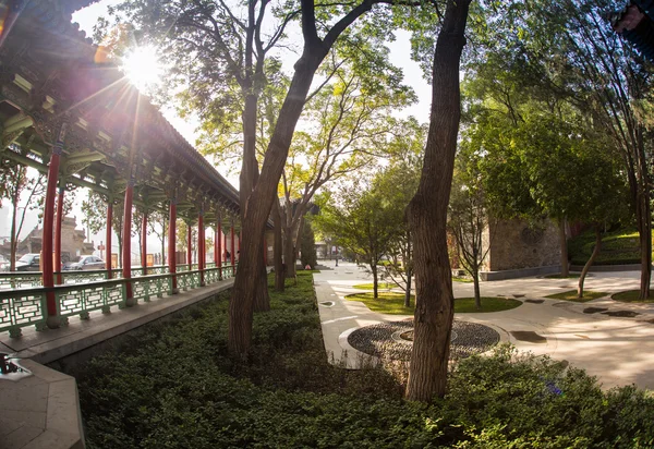 Chinese pavilion in the city park — Stock Photo, Image