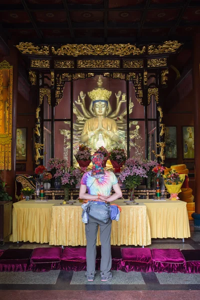 Turistler Çin mekanları ziyaret — Stok fotoğraf