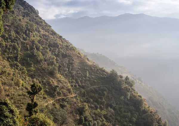 Dağlarda taş patika — Stok fotoğraf