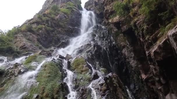 Wasserfall im tiefen Wald — Stockvideo