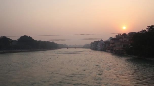 Vista de ghats santos — Vídeo de Stock