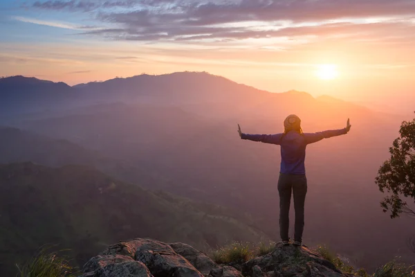 Happy celebrating winning success woman — Stock Photo, Image