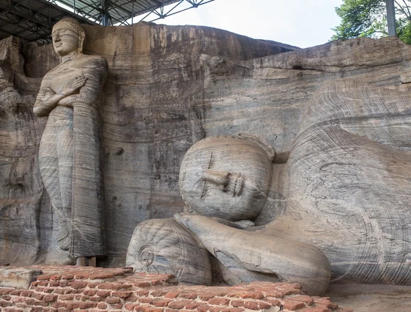 Buda en el templo Polonnaruwa - capital medieval de Ceilán , — Foto de Stock