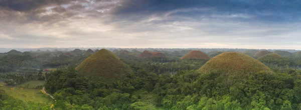 Weergave van de chocolade heuvels in bohol, Filipijnen — Stockfoto