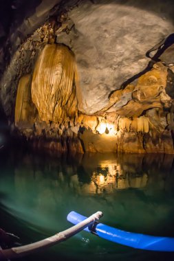 Puerto Princesa yeraltı yeraltı Nehri içinde benzersiz görüntü