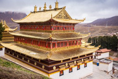 Çin Tibet Budist manastırda