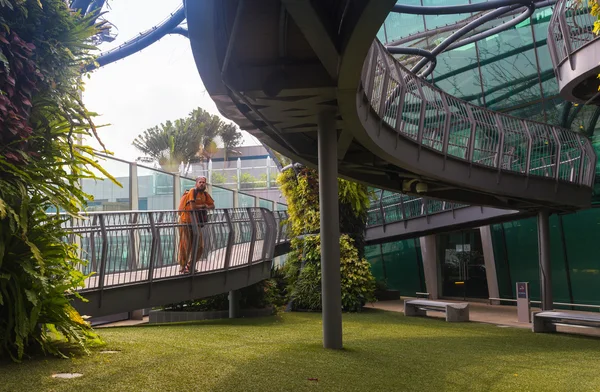 Městský park s moderní budovy v centru města kuala Lumpur — Stock fotografie