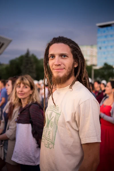 Portret koncert wolności człowieka fajny — Zdjęcie stockowe