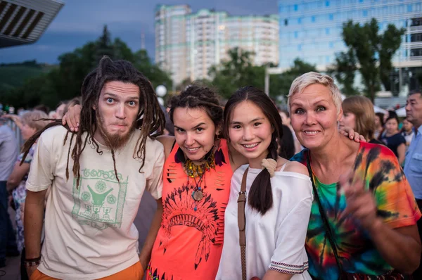 Vrijheid concert portret van koele vrouw — Stockfoto