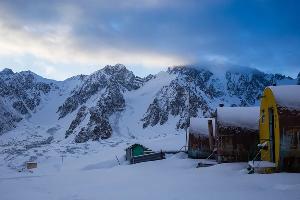 Panorama of winter mountains — Stock Photo, Image