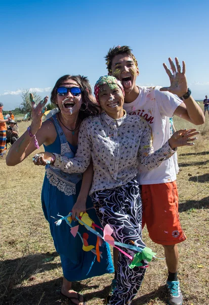 Multitud de personas borrosas — Foto de Stock