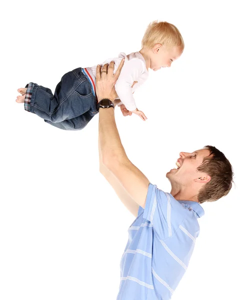 Táta s dítětem — Stock fotografie