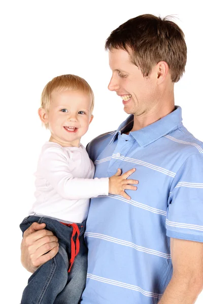 Pappa med barn — Stockfoto