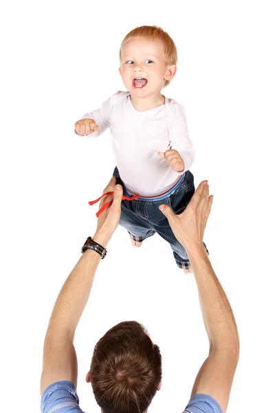 Apa a babával — Stock Fotó