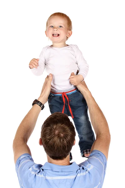 Dad with baby Stock Photo