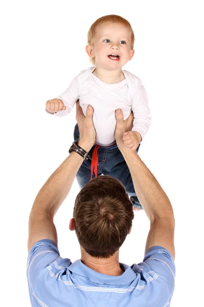 Apa a babával — Stock Fotó