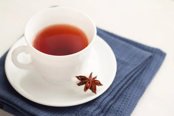 Cup of tea with teaspoon — Stock Photo, Image