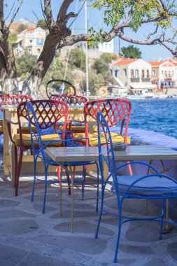 Simy adasında dinlenme köşesi, Yunanistan