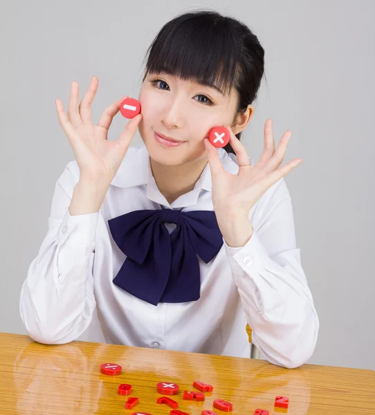 Asiatiska student Tjej — Stockfoto