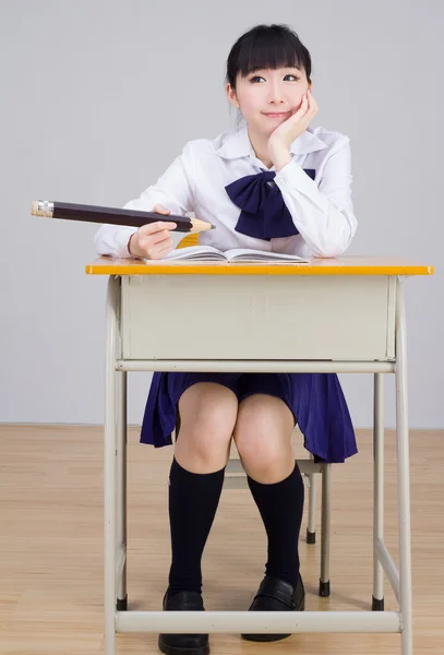 Asian student girl — Stock Photo, Image