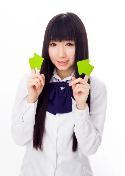 Asian student girl — Stock Photo, Image