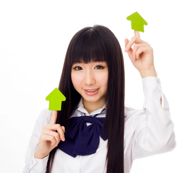 Asian student girl — Stock Photo, Image